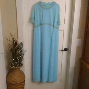 Vintage aqua gown/costume